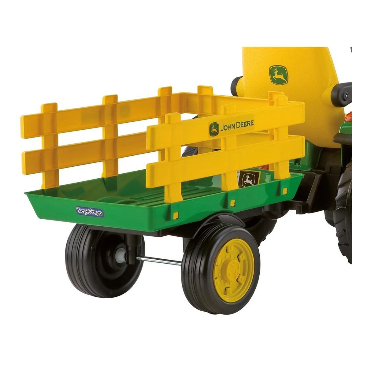 Traktorius Peg Perego John Deere Power Pull akumuliatorius su priekaba