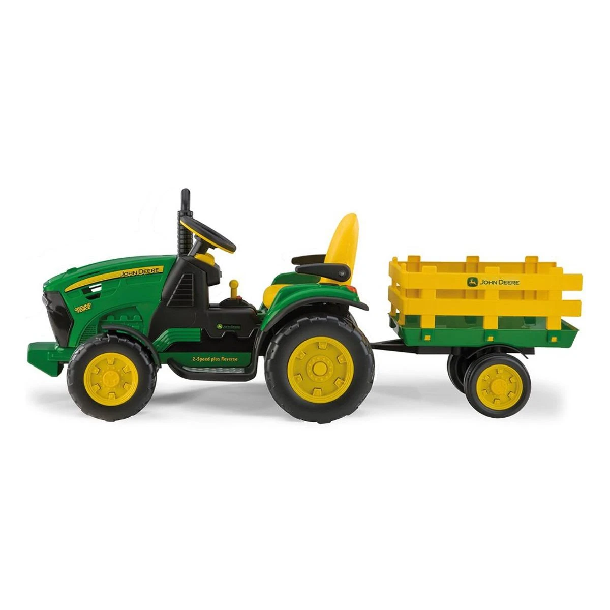 Traktorius Peg Perego John Deere Power Pull akumuliatorius su priekaba