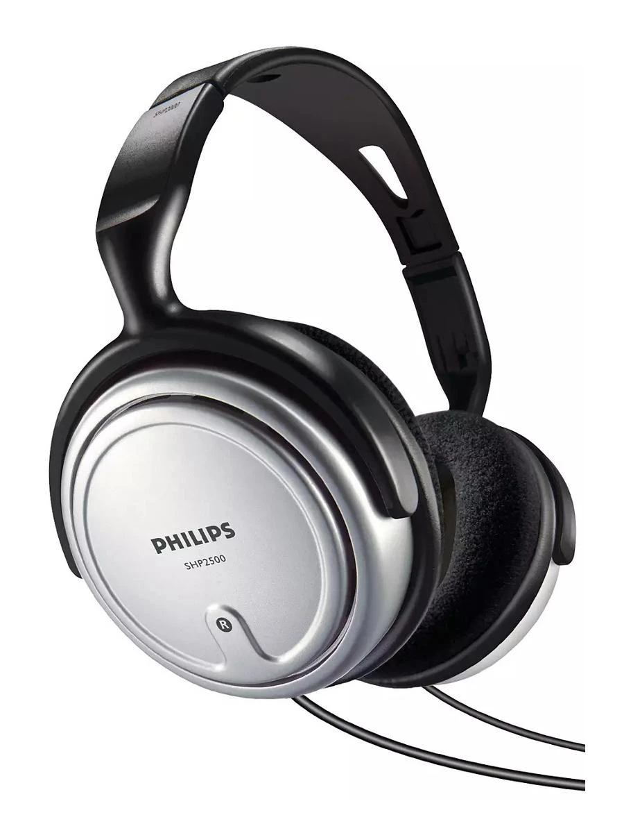 Philips SHP2500 ausinės su sidabriniu korpusu