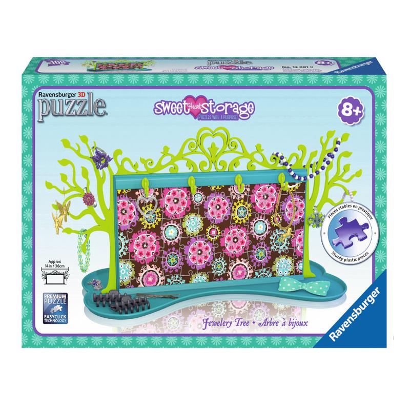 Ravensburger 3D dėlionė papuošalų medelis „Sweet Storage“, 108 det., nuo 8 m.