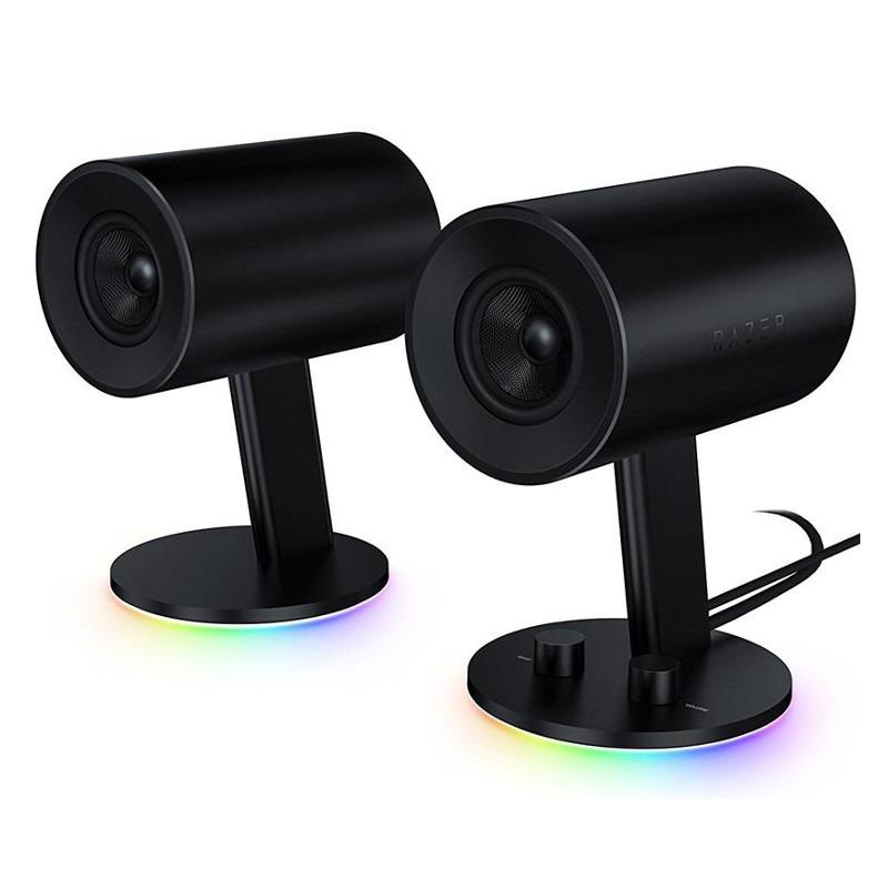 Kolonėlės Razer Nommo Chroma (Juodos) su apšvietimu