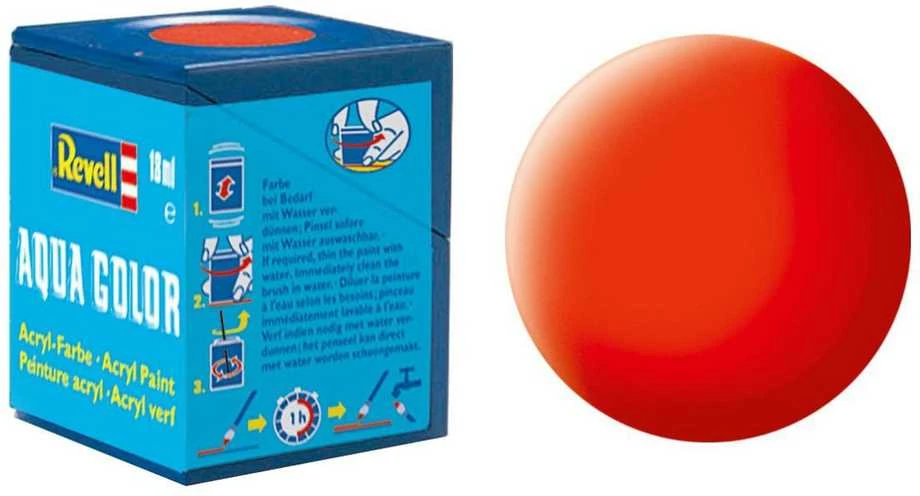 Revell dažai akriliniai aqua color luminous oranžiniai