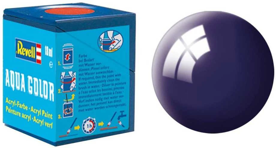 Revell dažai akriliniai aqua color tamsiai mėlyni