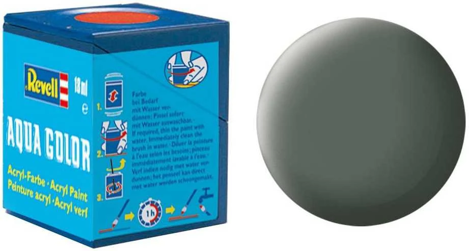 Revell dažai akriliniai aqua color žali pilki