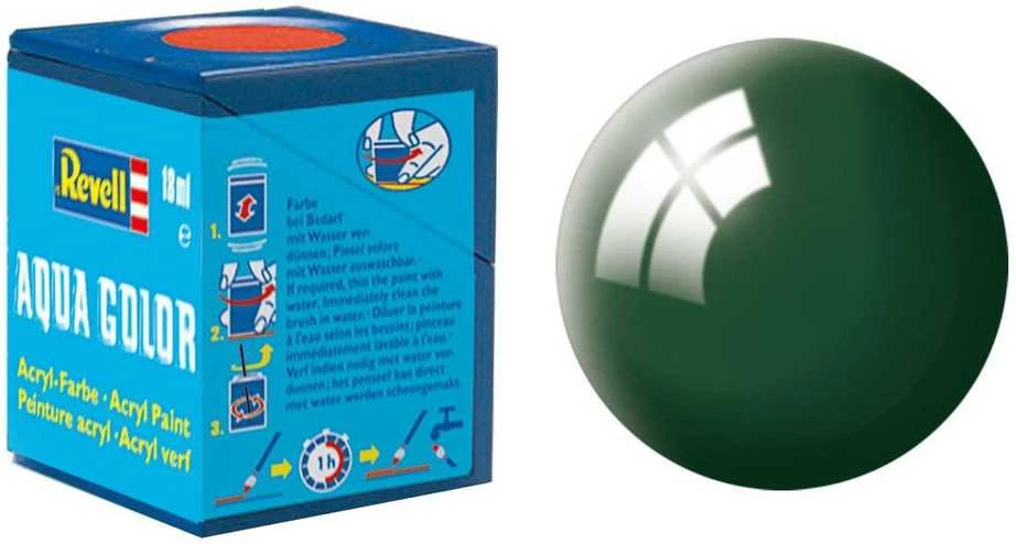 Revell dažai akriliniai aqua color žali/melsvi blizgūs