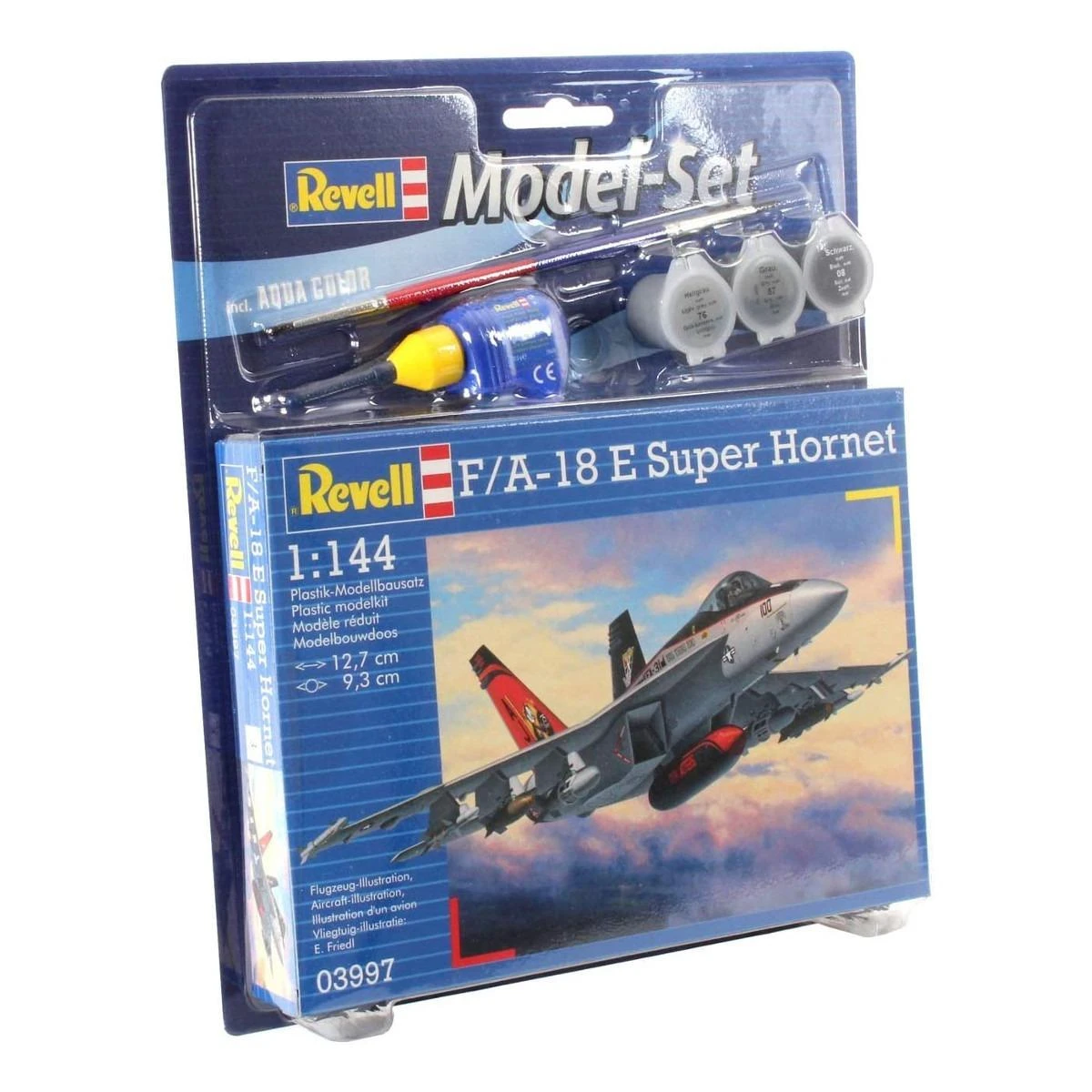 Modelių rinkinys 1:144 F/A-18 Super Hornet, Revell, spalvotas