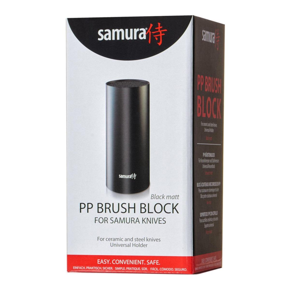 Samura HyperCube PP Block Universalus peilio laikiklis plastikinis (23x22,6x81cm) Juodas