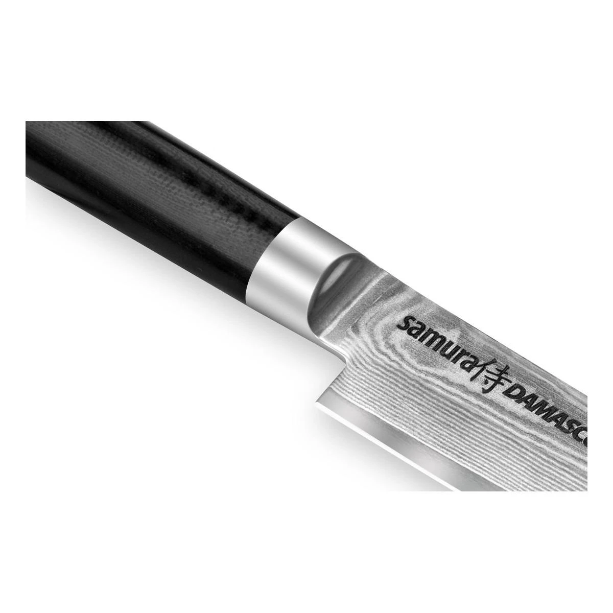 Samura DAMASCUS Universalus virtuvinis peilis 150 mm iš AUS 10 Damasko plieno 61 HRC (67 sluoksniai)