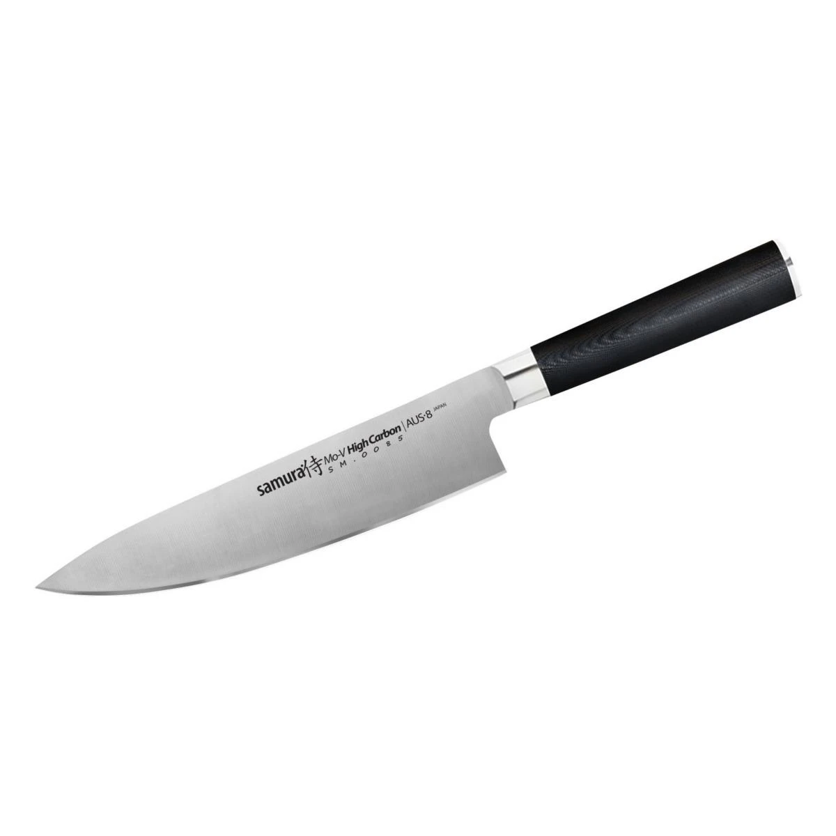 Samura MO-V rinkinys 3vnt. peiliai Pjovimas 90mm / Naudingumas 125mm / Virėjos 200mm iš AUS 8 Japoniškas plienas 59 HRC