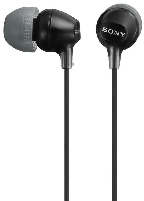 Į ausis įdedamos ausinės Sony MDR-EX15APB,  Juodos