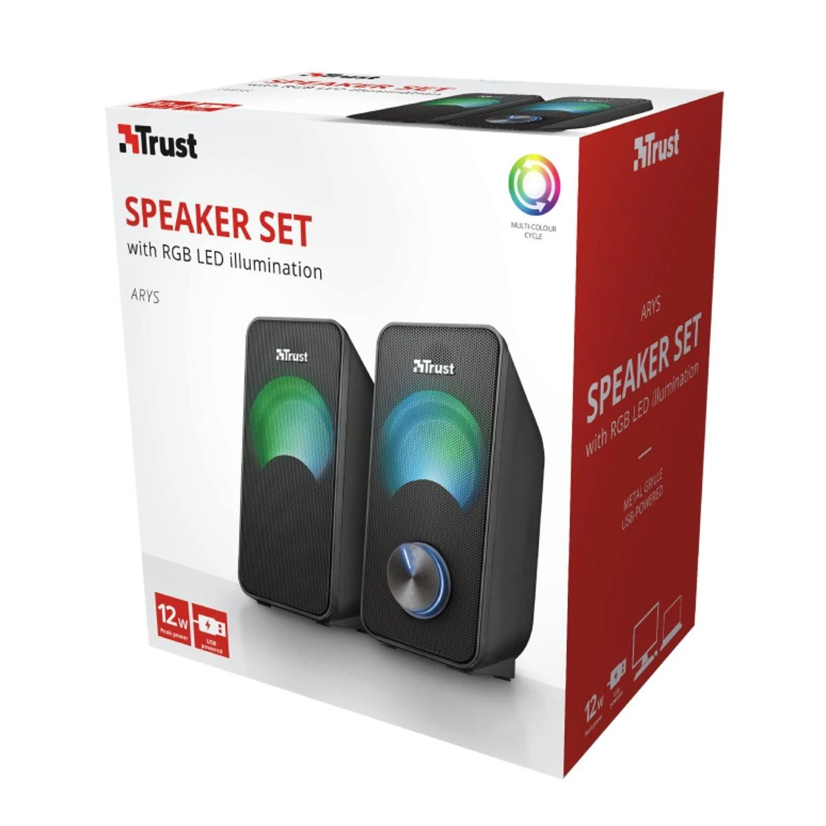 Kompiuterio kolonėlės Kolonėlė Trust 2.0 ARYS COMPACT RGB