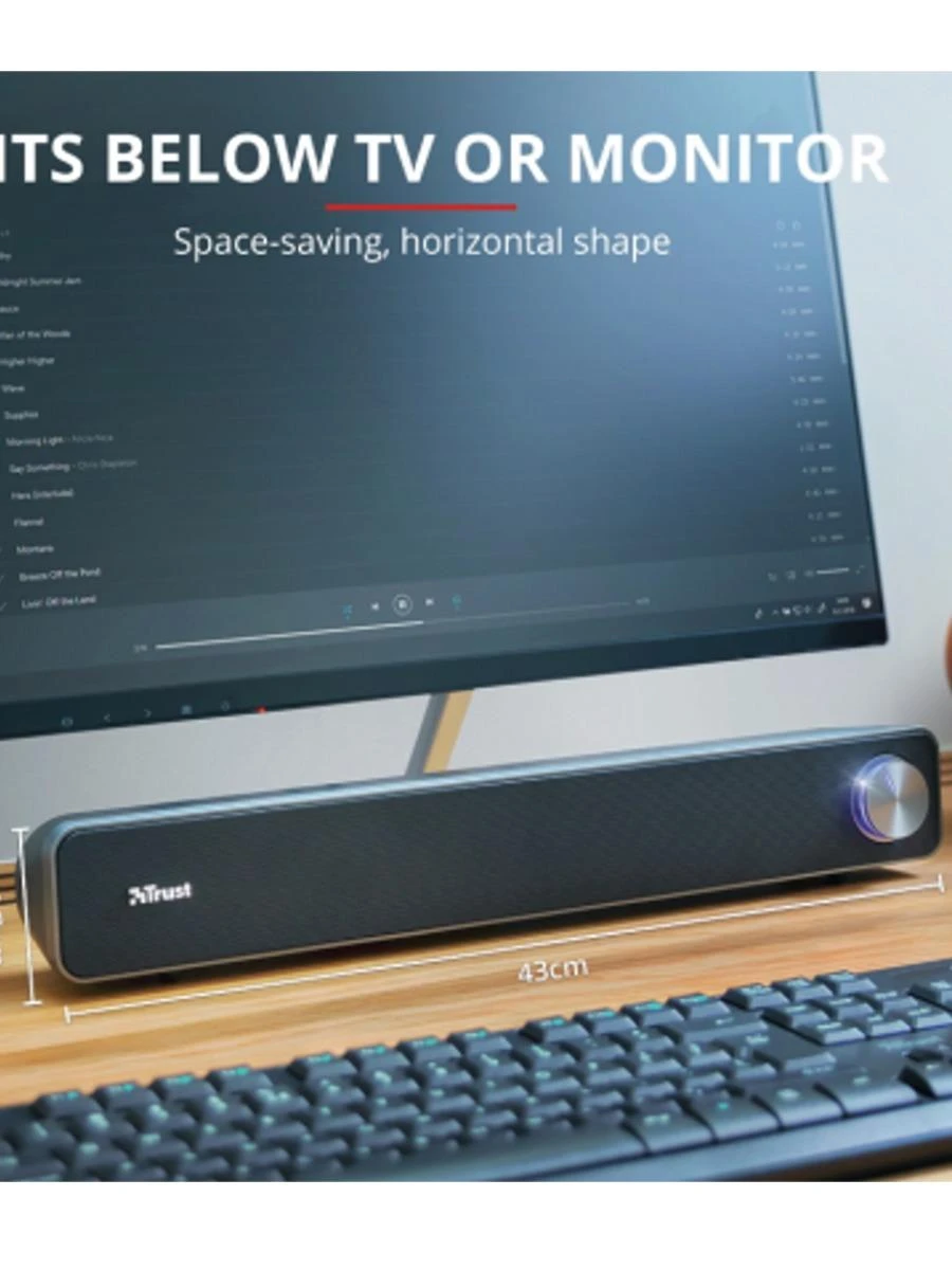 Kompiuterio kolonėlės „Trust Soundbar Arys“ kompiuterio garsiakalbiai