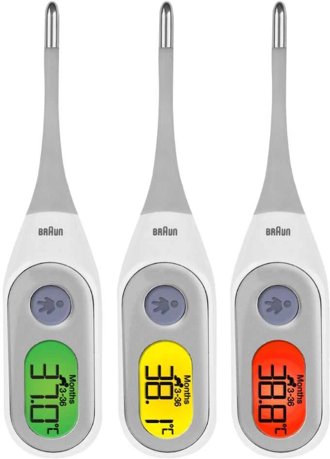 Braun PRT2000 skaitmeninis kūno termometras Kontaktinis Pažastis