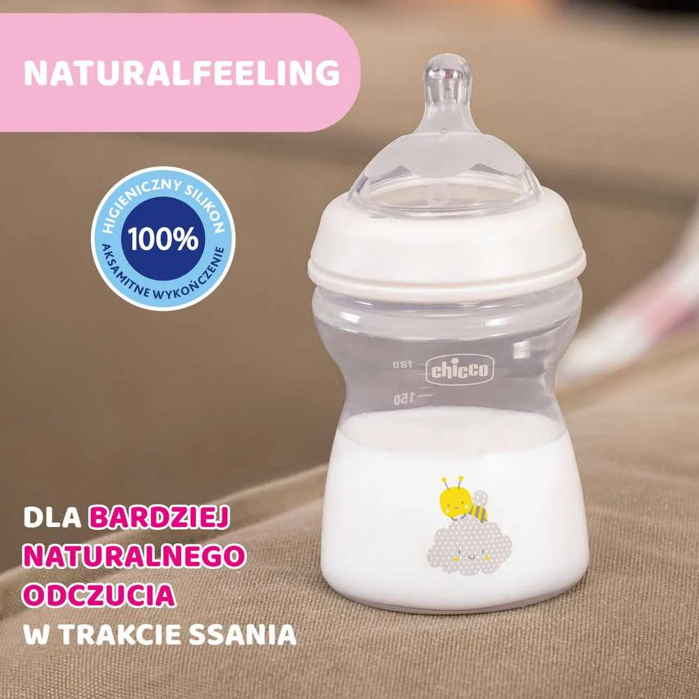 "Chicco" kūdikių buteliukas "Natural Feeling 2M+" 250ml