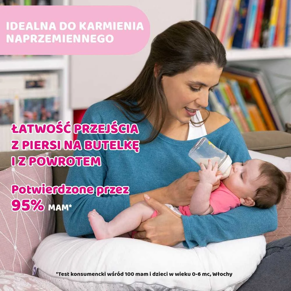 Chicco NaturalFeeling silikoninis buteliukas kūdikiui 330ml 6M+