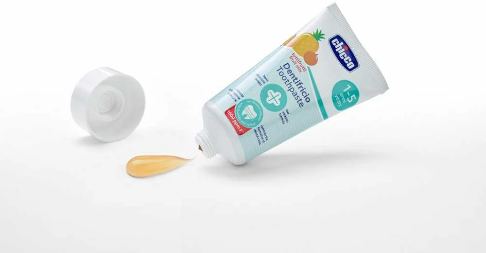 CHICCO 00010608000000 fluoro vaisių dantų pasta 50 ml 1-5l