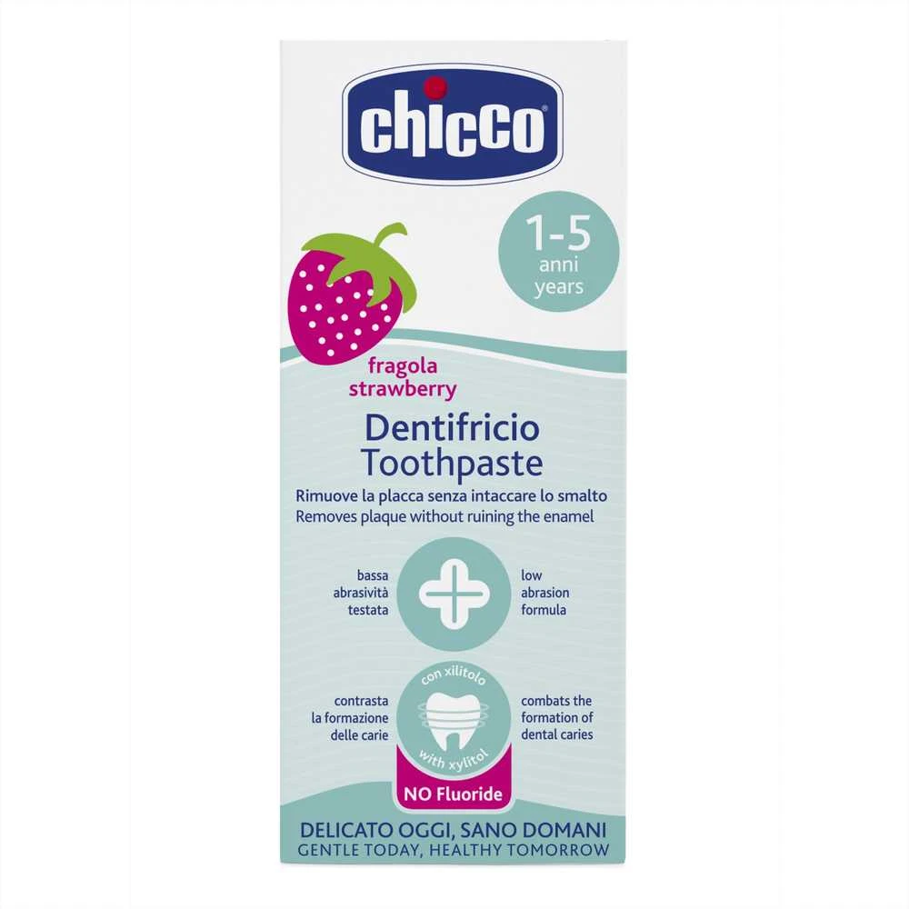 CHICCO dantų pasta braškių skonio 12m+ 50ml