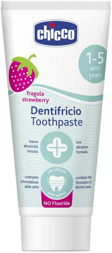 CHICCO dantų pasta braškių skonio 12m+ 50ml