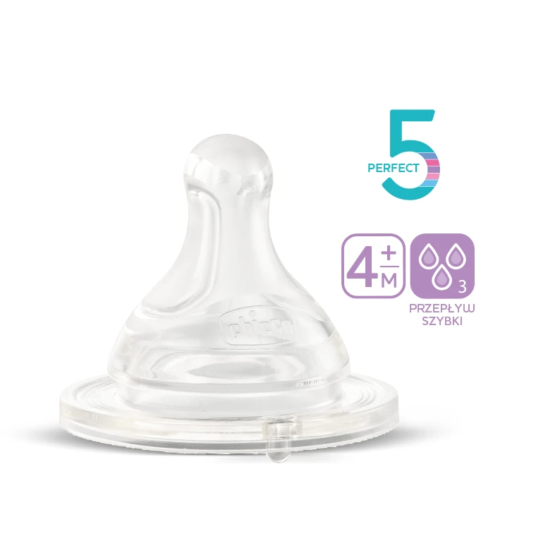 Chicco "Physio" silikoninis čiulptukas Fast Flow 4m+ 2vnt