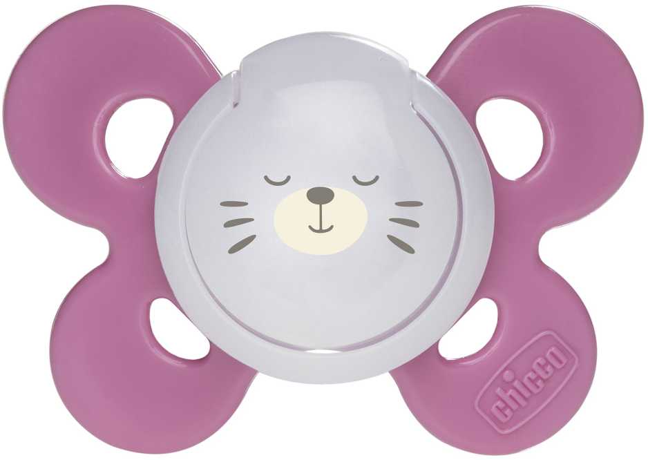 Silikoninis čiulptukas Chicco Physio 059072, rožinis, 16+ mėn, 1 vnt.