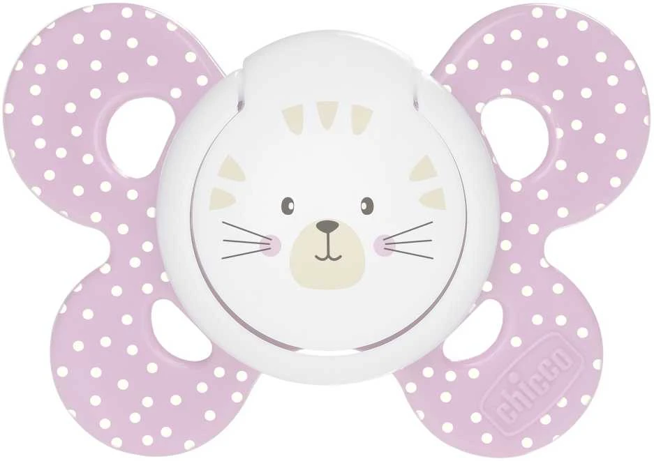 CHICCO PHYSIO COMFORT Silikoonist lutt, 6-12m (Roosa)