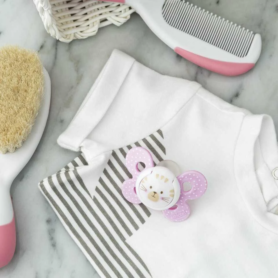 CHICCO PHYSIO COMFORT Silikoonist lutt, 6-12m (Roosa)