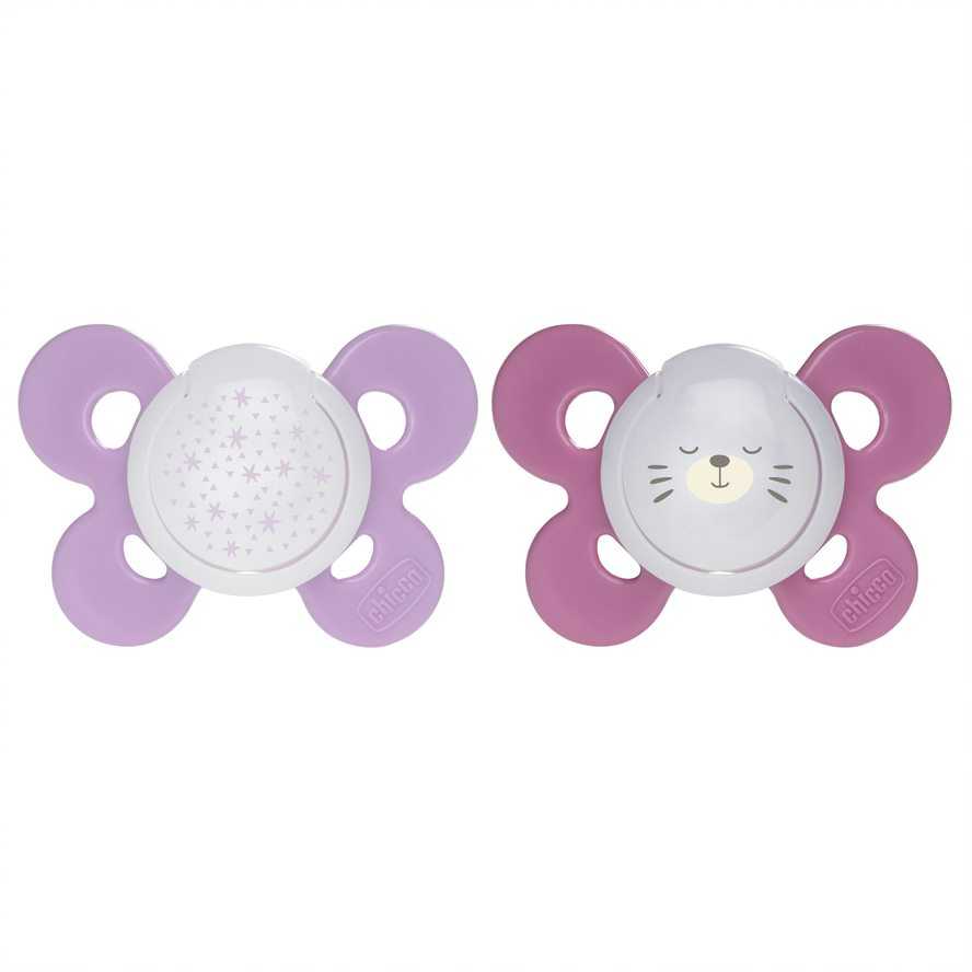 Silikoninis čiulptukas Chicco Physio 059072, rožinis, 16+ mėn, 1 vnt.