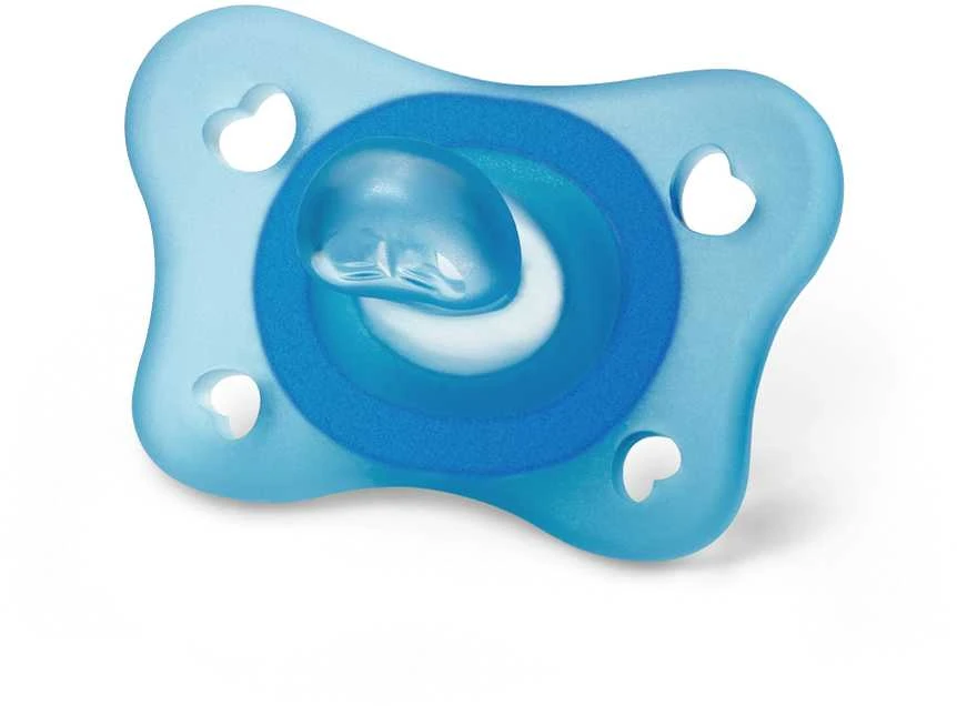 "Chicco PhysioForma Mini Soft Mėlyna" minkštas mėlynas silikoninis čiulptukas 2-6 mėn. 2 vnt