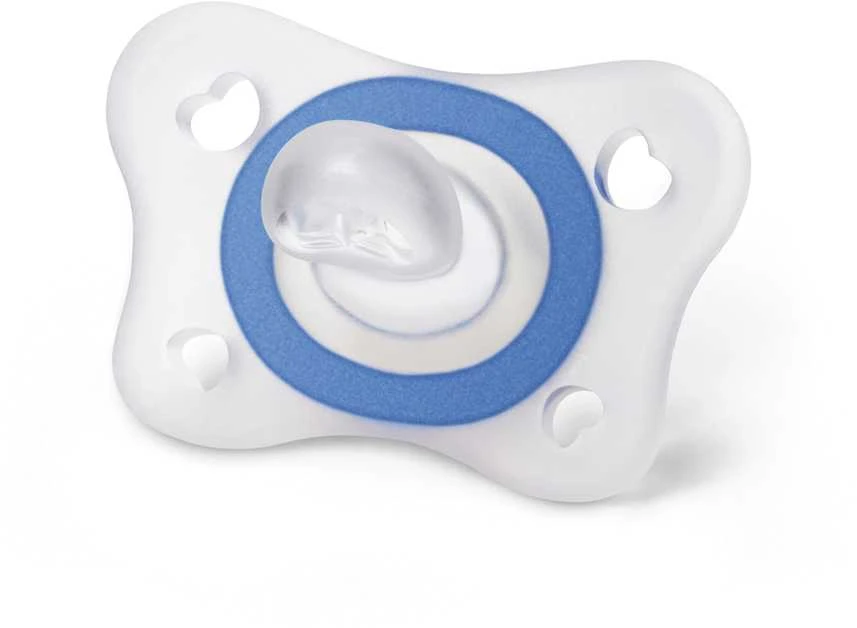 "Chicco PhysioForma Mini Soft Mėlyna" minkštas mėlynas silikoninis čiulptukas 2-6 mėn. 2 vnt