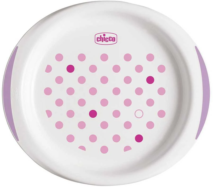 Chicco 2 rožinių lėkščių rinkinys