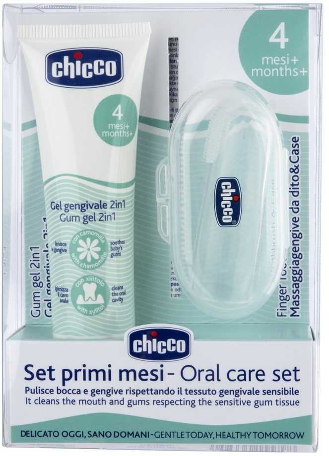 Chicco Dantų gelio pradinis rinkinys 30ml + pirštų šepetėlis