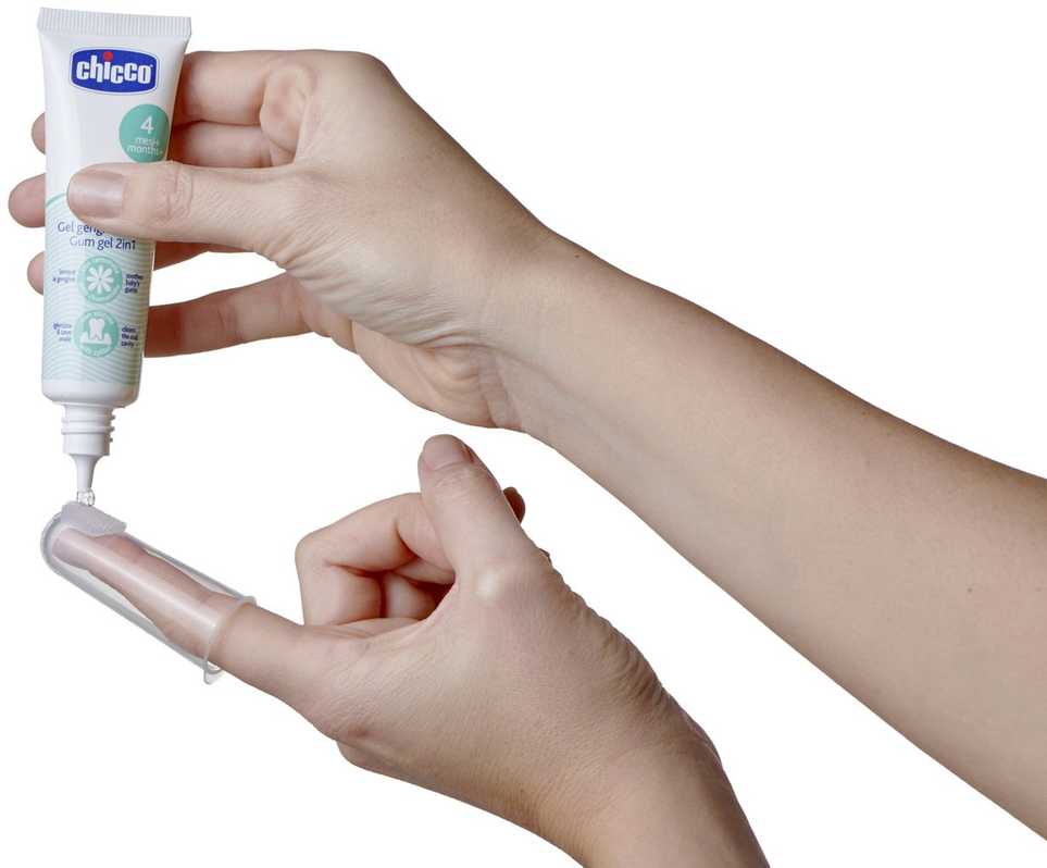 Chicco Dantų gelio pradinis rinkinys 30ml + pirštų šepetėlis