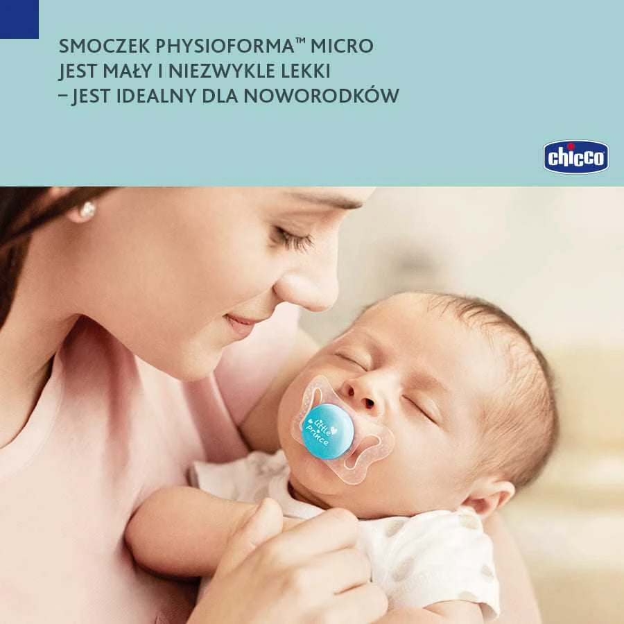 Chicco Čiulptukas nusiraminimui micro silikon róż 2vnt. 0-2m