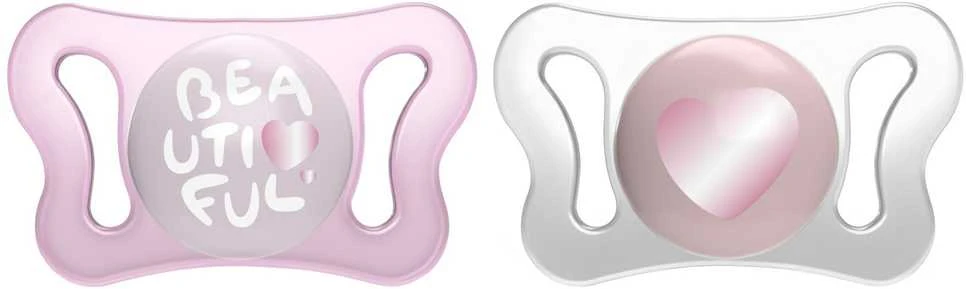 Chicco Čiulptukas nusiraminimui micro silikon róż 2vnt. 0-2m