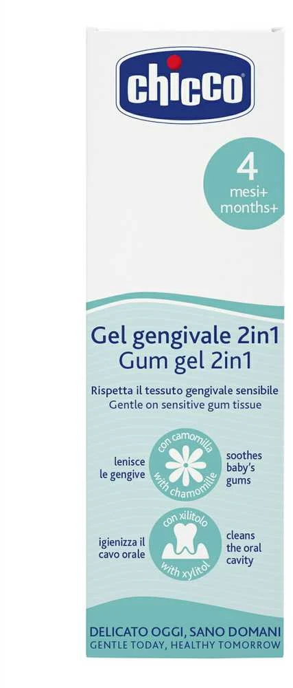 Chicco Dantenų gelis 2 in 1 4m+ 30ml