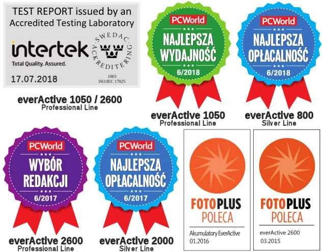 everActive Professional paruoštas naudojimui 9V 320mAh akumuliatorius, 1 vnt.