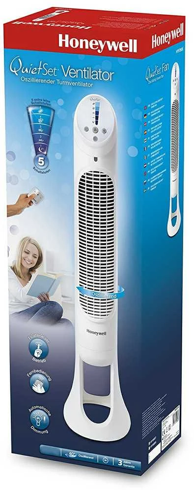 Kondicionierius Honeywell koloninis ventiliatorius su 5 greičio lygiais, osciliacija 80°, nuotolinis valdymas, HYF260E4