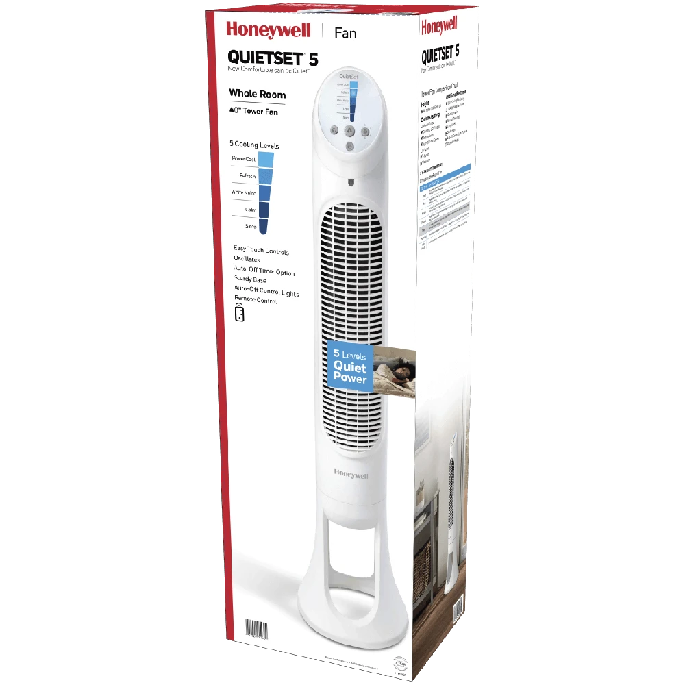 Kondicionierius Honeywell koloninis ventiliatorius su 5 greičio lygiais, osciliacija 80°, nuotolinis valdymas, HYF260E4