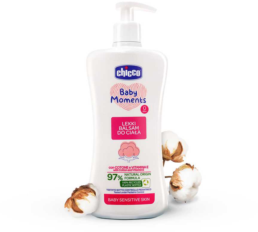 Chicco CHICC0-10243-BM lengvas kūno balzamas 500 ml 0M+ (CHI000428)