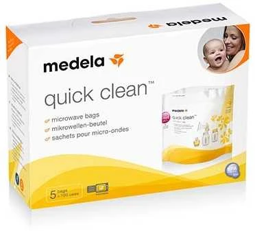 „Medela“ – greito valymo maišeliai mikrobangų krosnelei – 5 vnt.