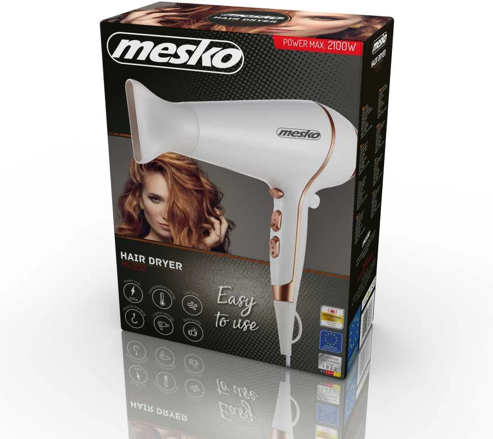 Plaukų džiovintuvas Dryer for hair Adler MESKO MS 2250 (2100W, baltos spalvos)