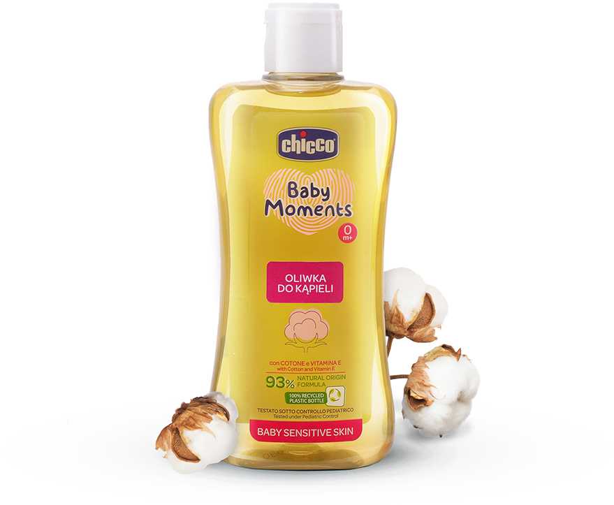 Chicco Baby Moments vonios aliejus 0m+ 200ml