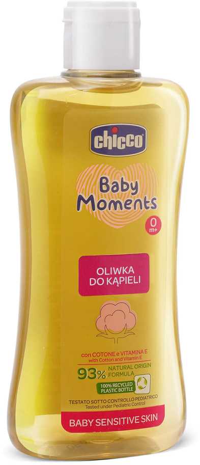 Chicco Baby Moments vonios aliejus 0m+ 200ml