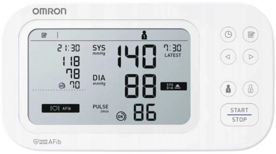 Omron HEM-7380-E kraujospūdžio matuoklis, žasto, automatinis, 2 naudotojai