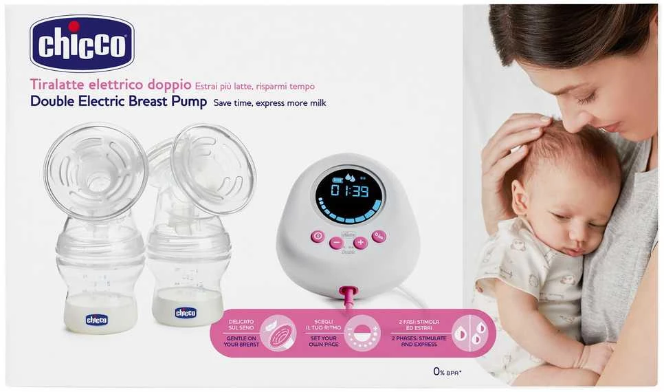 Pientraukio rinkinys elektrinis Chicco Double Electric Breast Pump