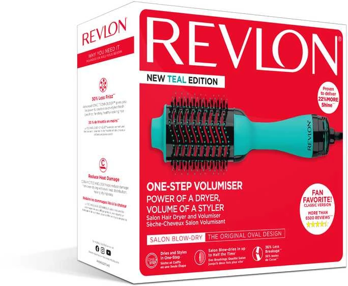 Plaukų džiovintuvas ir plaukų formavimo šukos REVLON RVDR5222TE mint