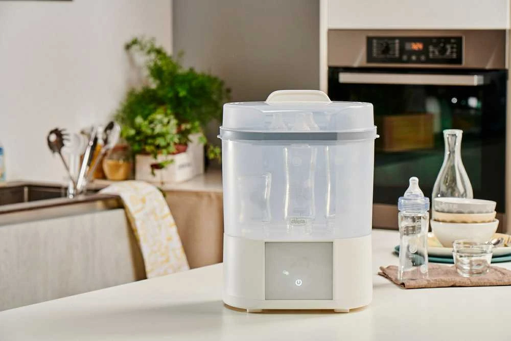 CHICCO BUTELIUKŲ STERILIZATORIUS ALL IN ONE SU DŽIOVINIMO FUNKCIJA