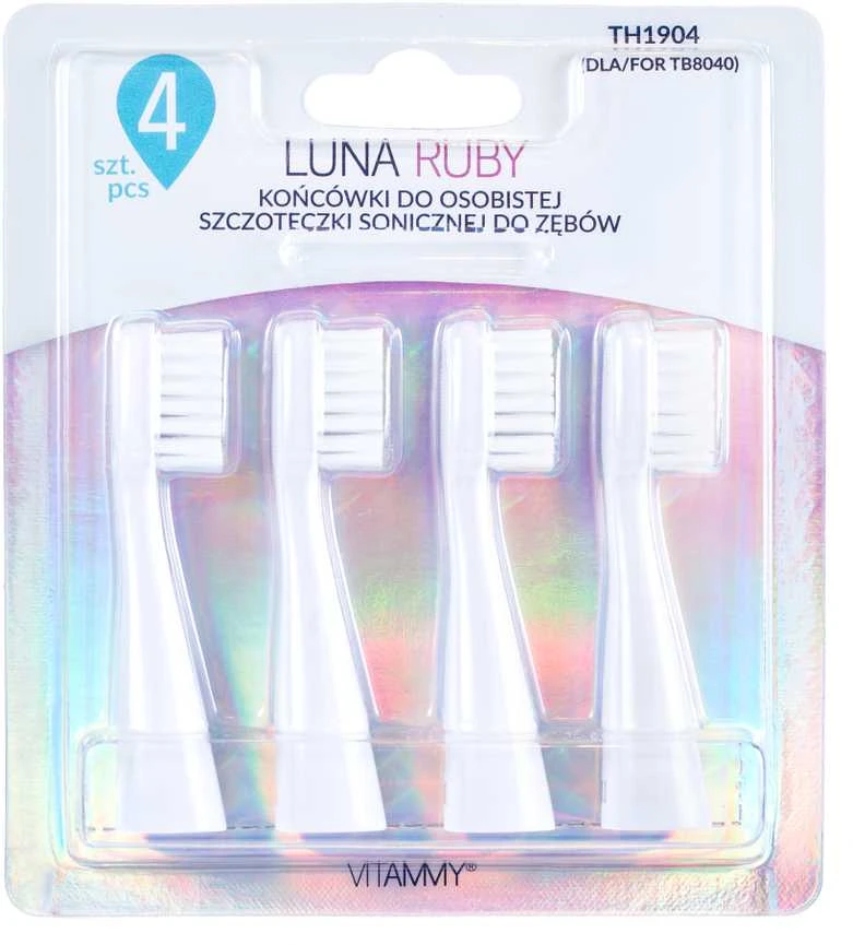 Vitammy Luna dantų šepetėlio antgaliai 4 vnt.
