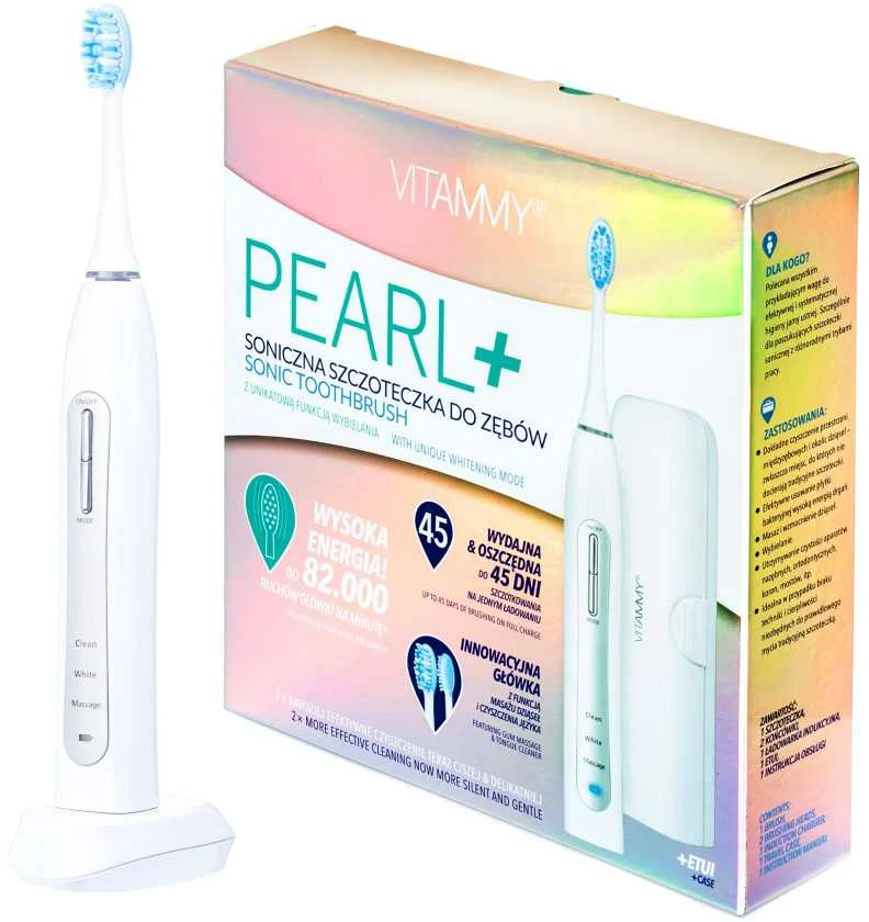 for teeth VITAMMY Pearl su etui (sonic, baltos spalvos)
