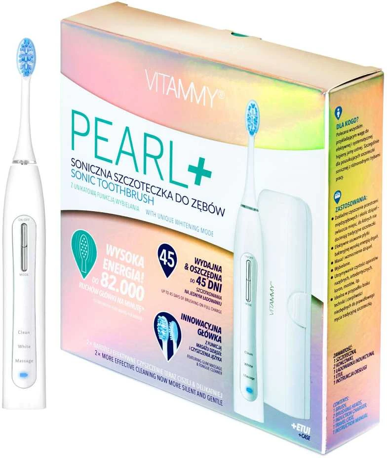 for teeth VITAMMY Pearl su etui (sonic, baltos spalvos)